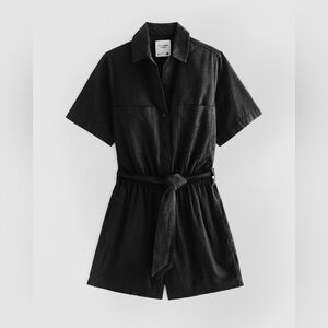 Abercrombie Linen-Blend Utility Romper